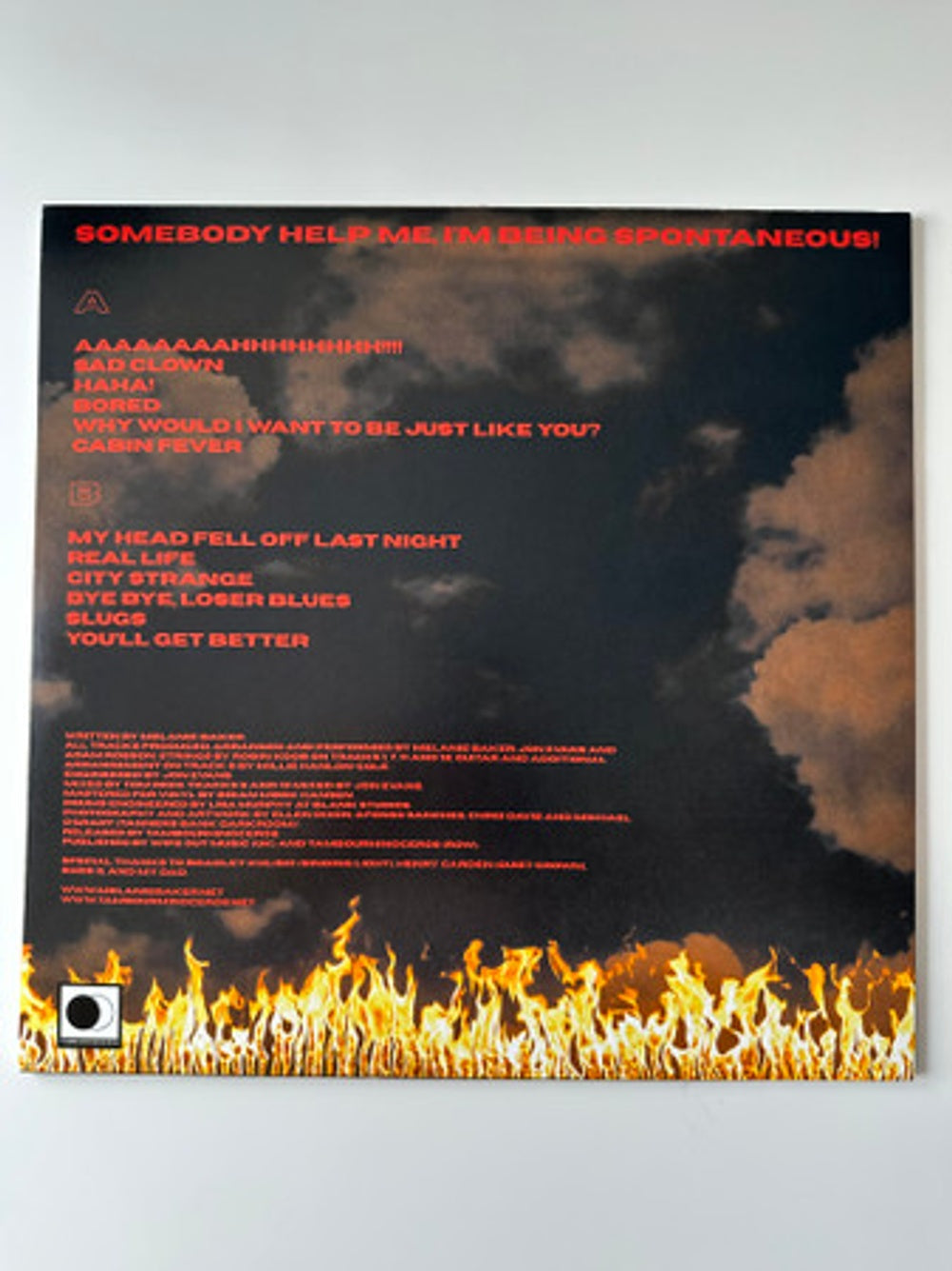 Melanie Baker – Somebody Help Me, I'm Being Spontaneous (LP Vinyl) Vinyl Record