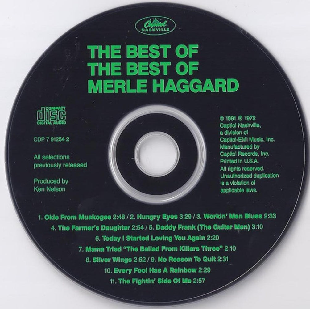 Merle Haggard & The Strangers – The Best of The Best Music CD