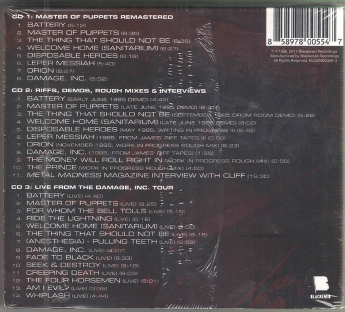 Metallica – Master Of Puppets (3-CD) Music CD