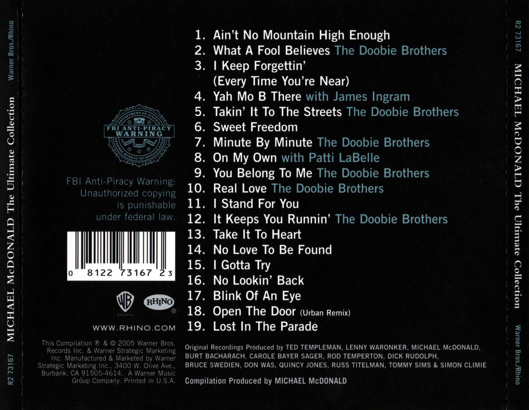 Michael McDonald – The Ultimate Collection Music CD