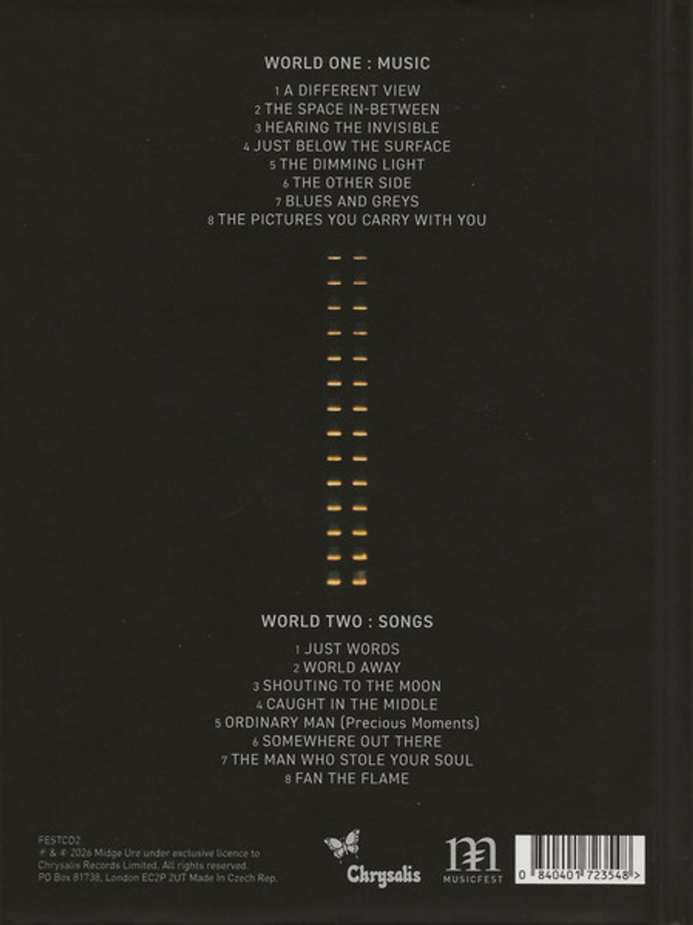 Midge Ure – A Man Of Two Worlds (2-CD) Music CD