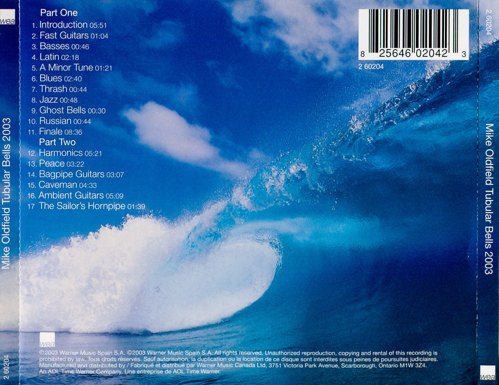 Mike Oldfield – Tubular Bells 2003 Music CD
