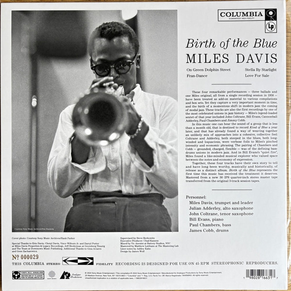 Miles Davis – Birth Of The Blue (LP Vinyl) Vinyl Record