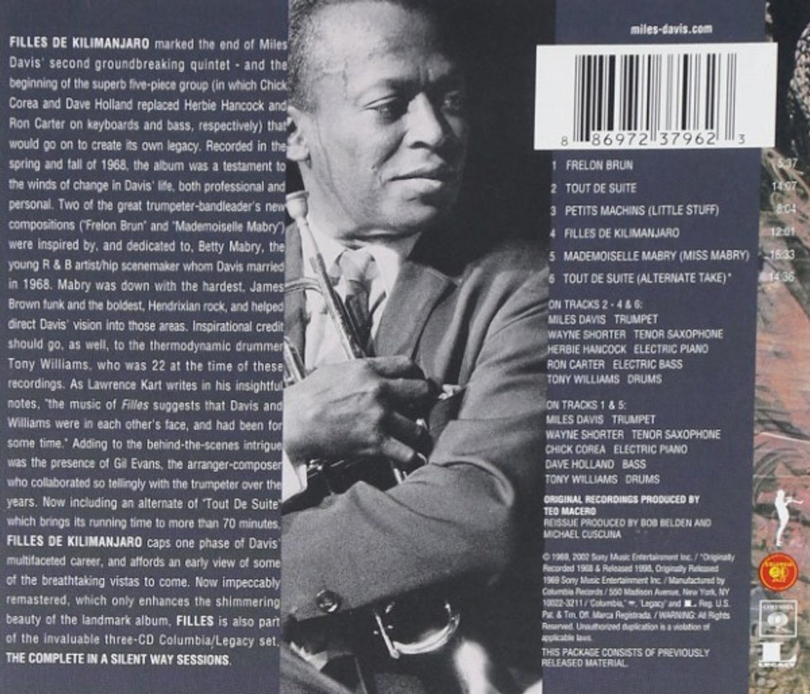 Miles Davis – Filles De Kilimanjaro Music CD