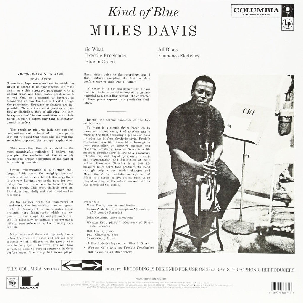 Miles Davis – Kind Of Blue (LP Vinyl) Vinyl Record