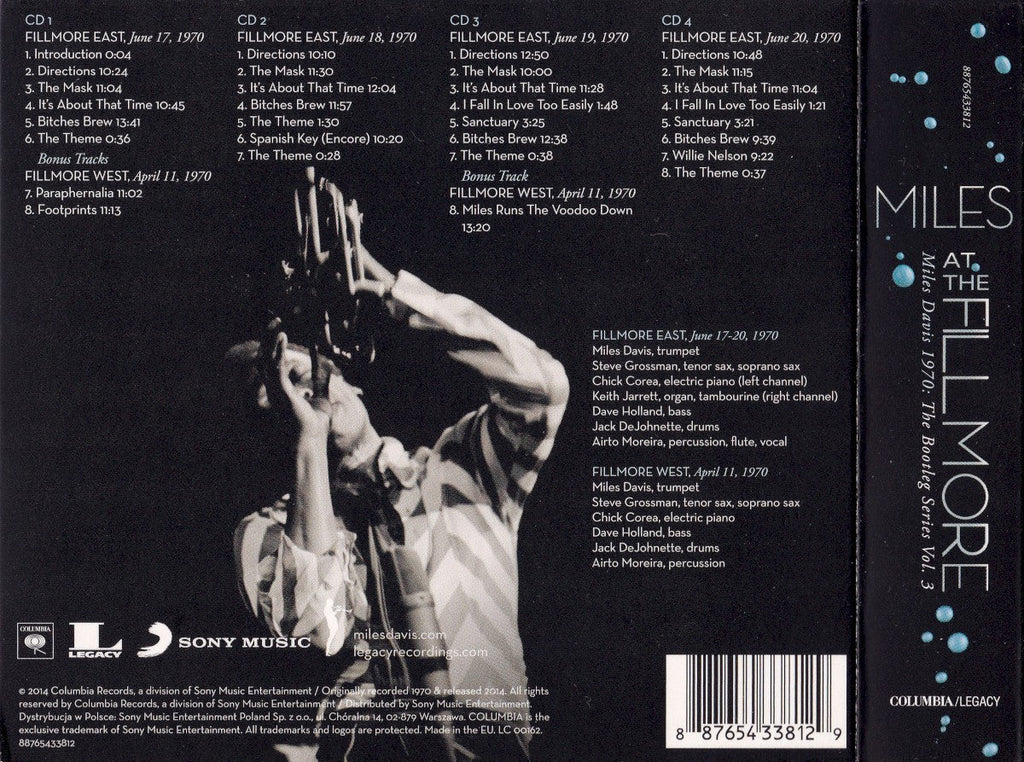 Miles Davis – Miles Live at the Fillmore: Miles Davis 1970 (4-CD) Music CD