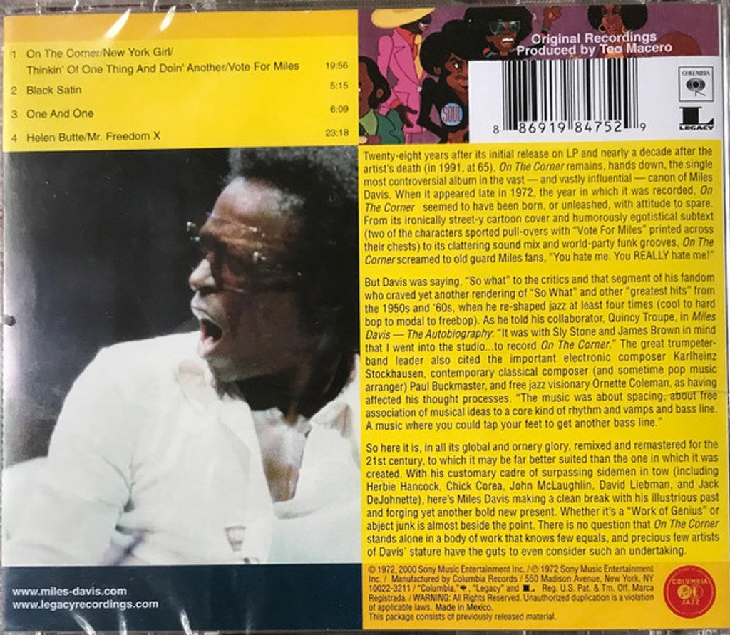 Miles Davis – On the Corner Music CD