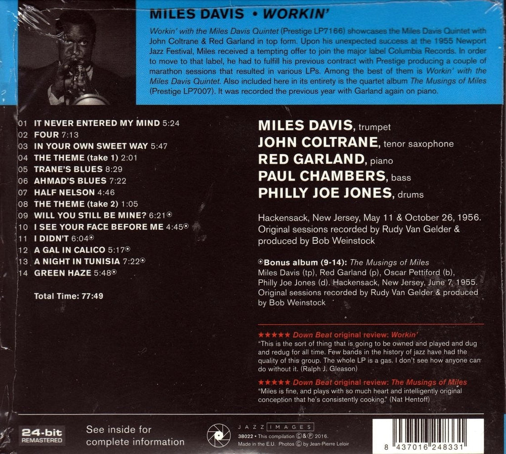 Miles Davis – Workin Music CD