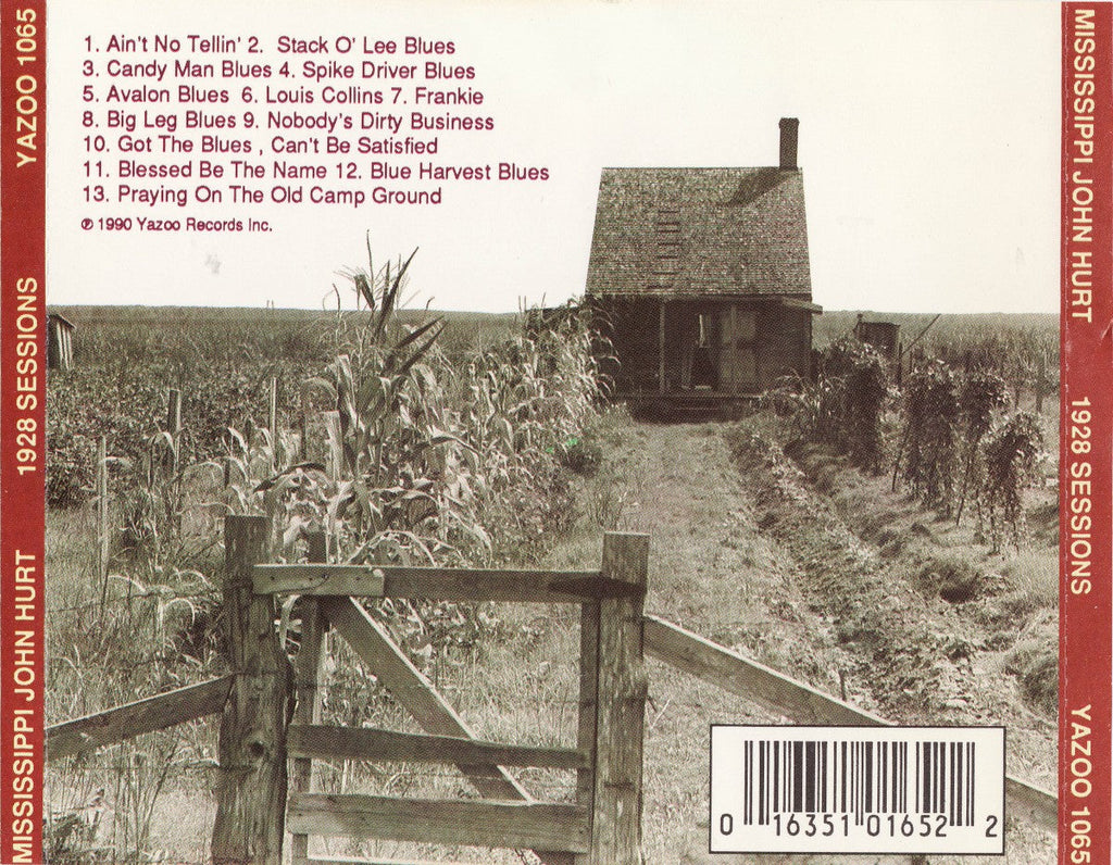 Mississippi John Hurt – 1928 Sessions (LP Vinyl) Vinyl Record