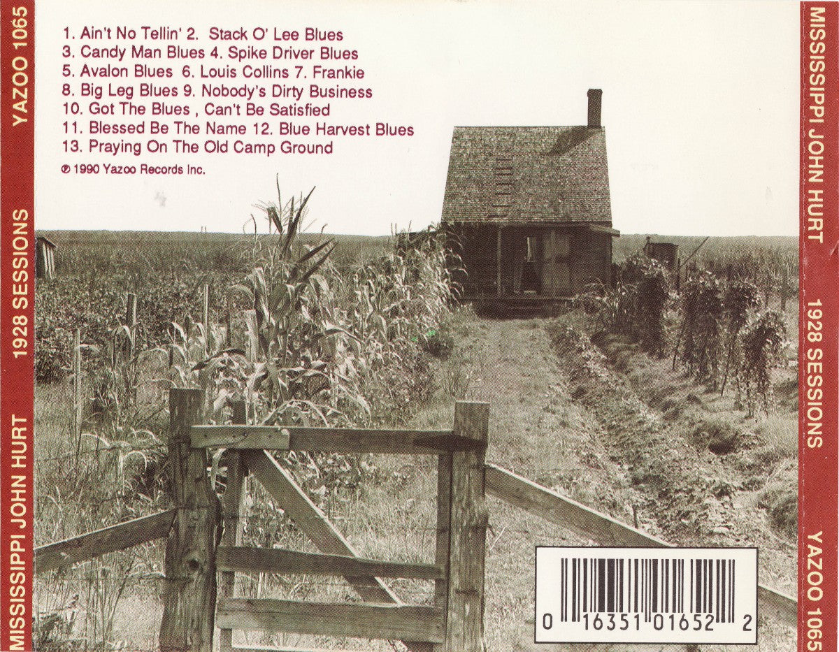 Mississippi John Hurt – 1928 Sessions (LP Vinyl) Vinyl Record