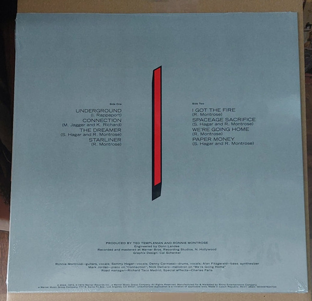 Montrose – Paper Money (Clear LP Vinyl) Vinyl Record