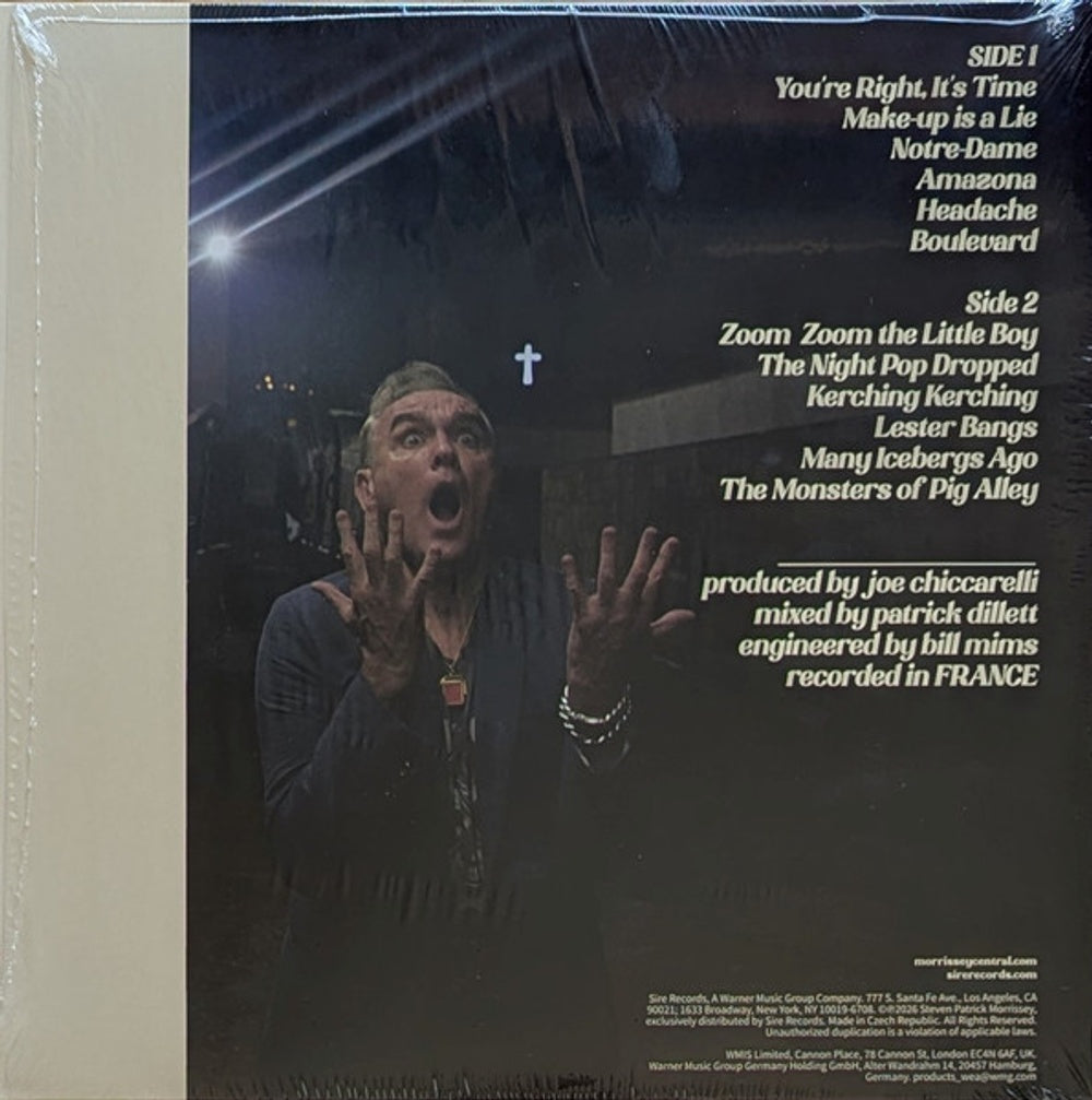 Morrissey – Make-Up Is A Lie (Blue LP Vinyl) Vinyl Record