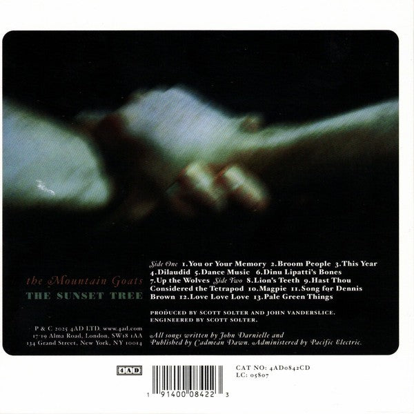 Mountain Goats – Sunset Tree Music CD