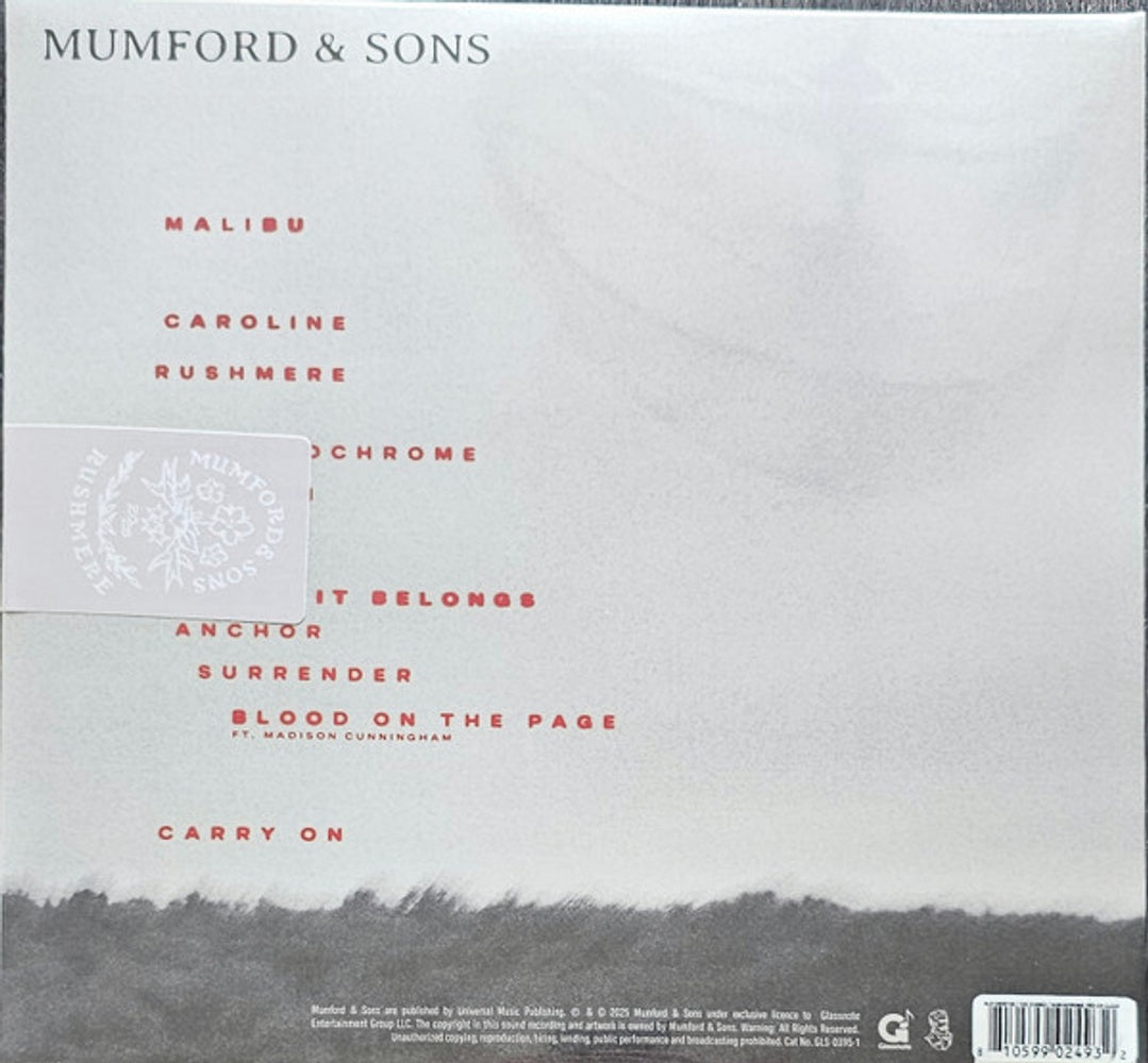 Mumford & Sons – RUSHMERE (LP Vinyl) Vinyl Record