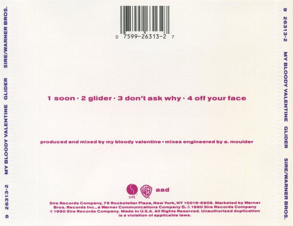 My Bloody Valentine – Glider Music CD