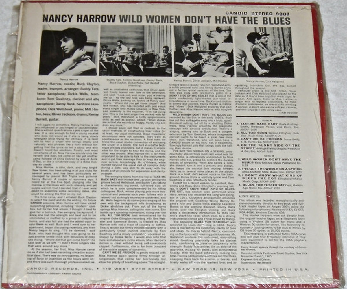 Nancy Harrow – Wild Women Don't Have The Blues Music CD
