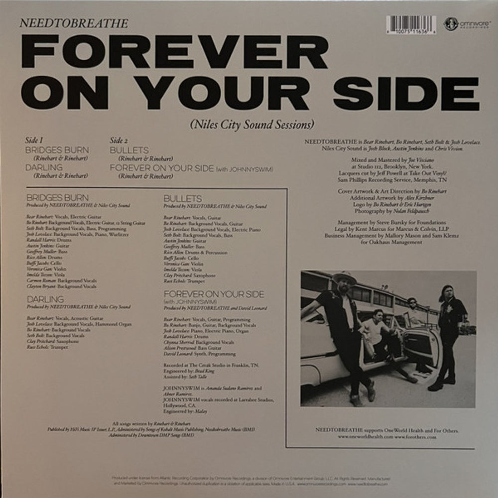 NEEDTOBREATHE – Forever On Your Side (LP White Vinyl) Vinyl Record