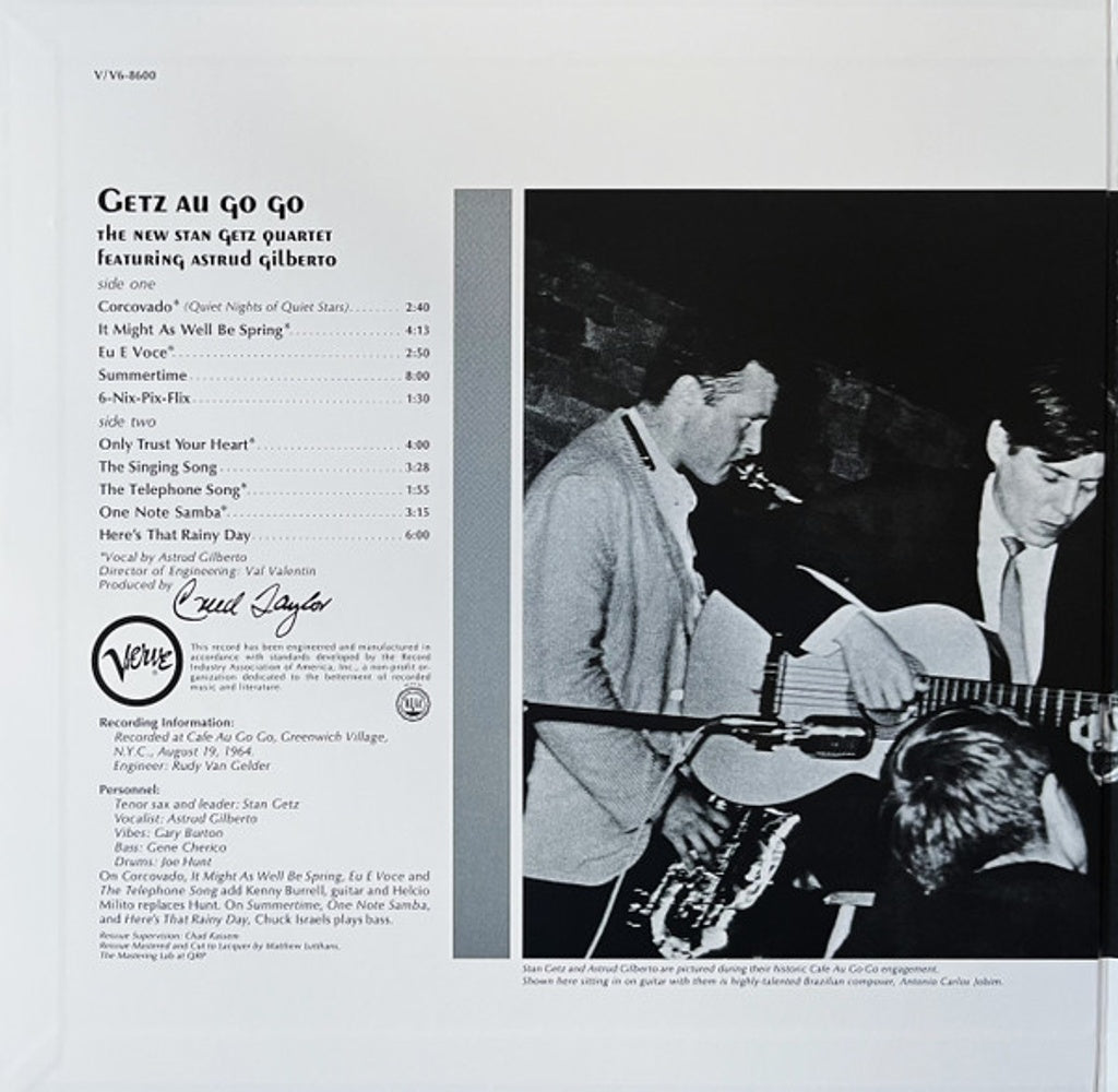 New Stan Getz Quartet – Getz Au Go Go (LP Vinyl) Vinyl Record