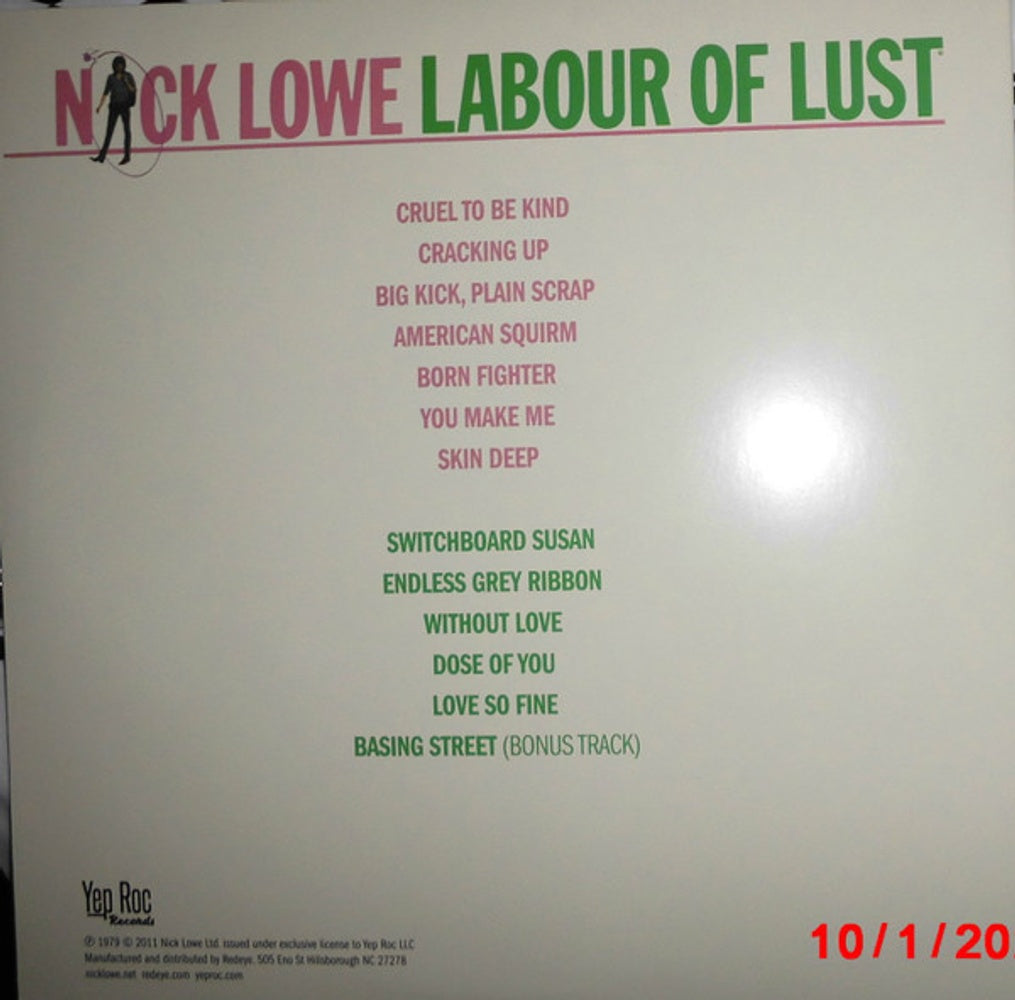 Nick Lowe – Labour Of Lust (LP Green Vinyl) Vinyl Record