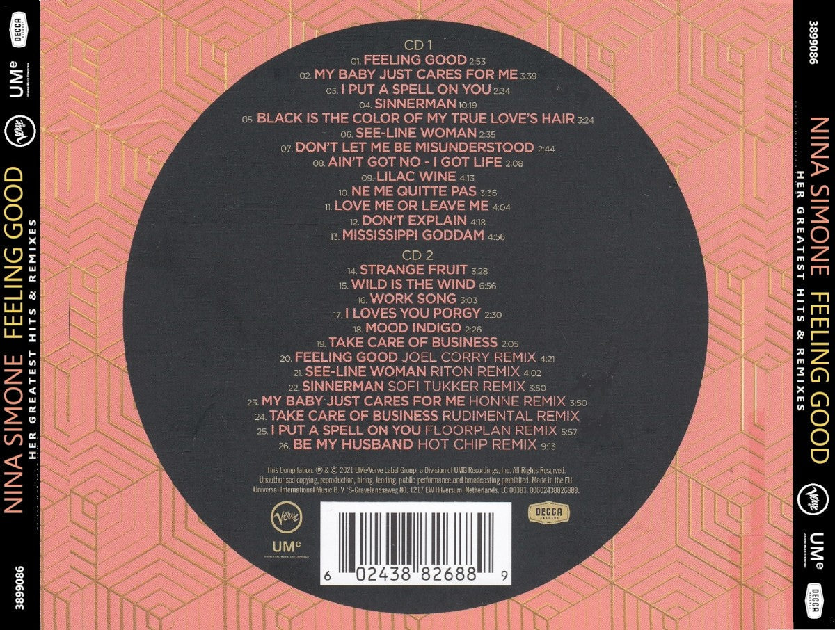 Nina Simone – Feeling Good: Her Greatest Hits & Remixes (2-CD) Music CD