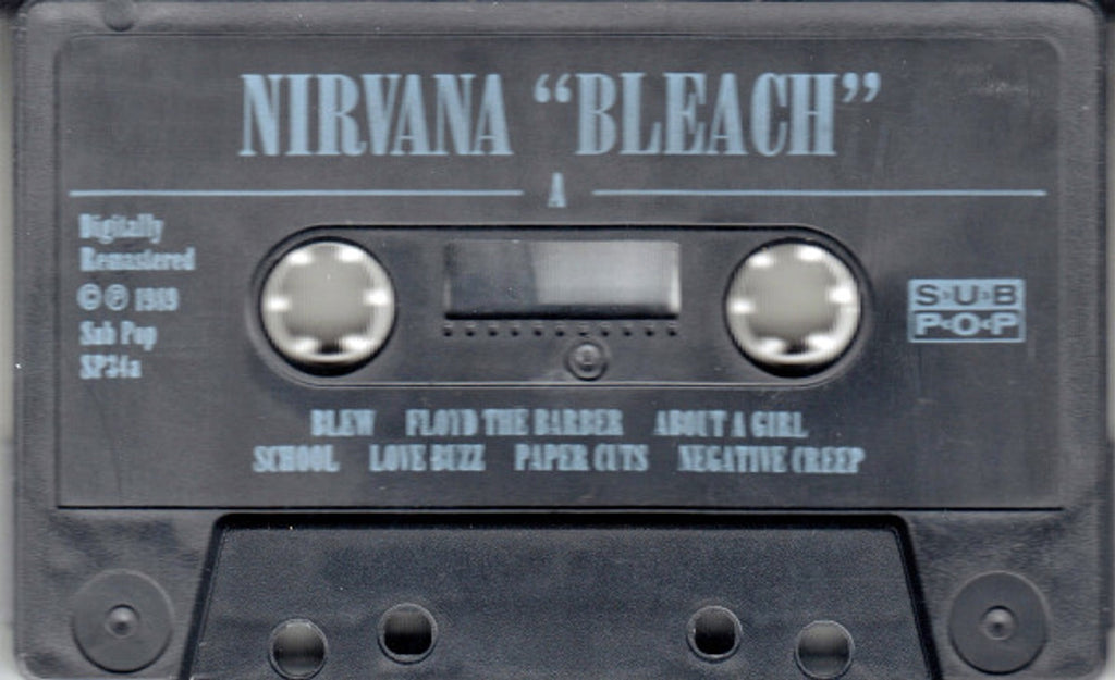 Nirvana – Bleach Music Cassette Tape