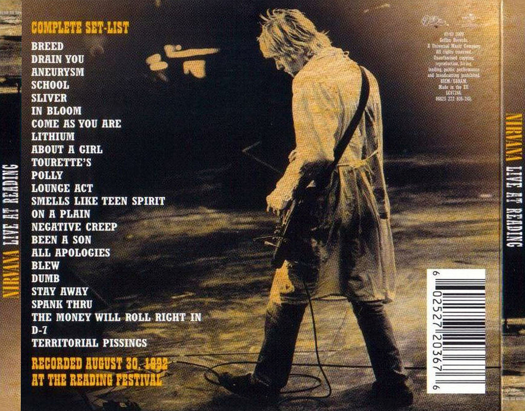 Nirvana – Live at Reading Music CD