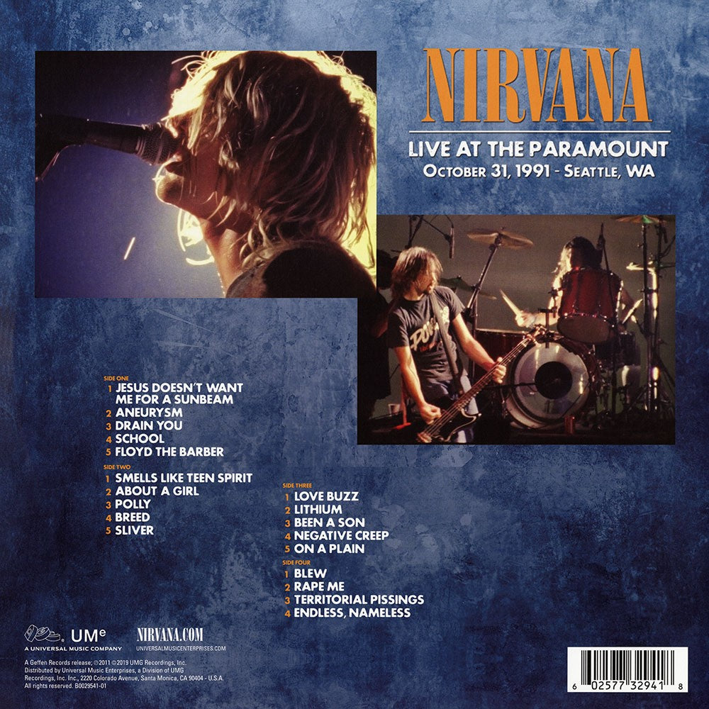 Nirvana – Live At The Paramount (2-LP Vinyl) Vinyl Record