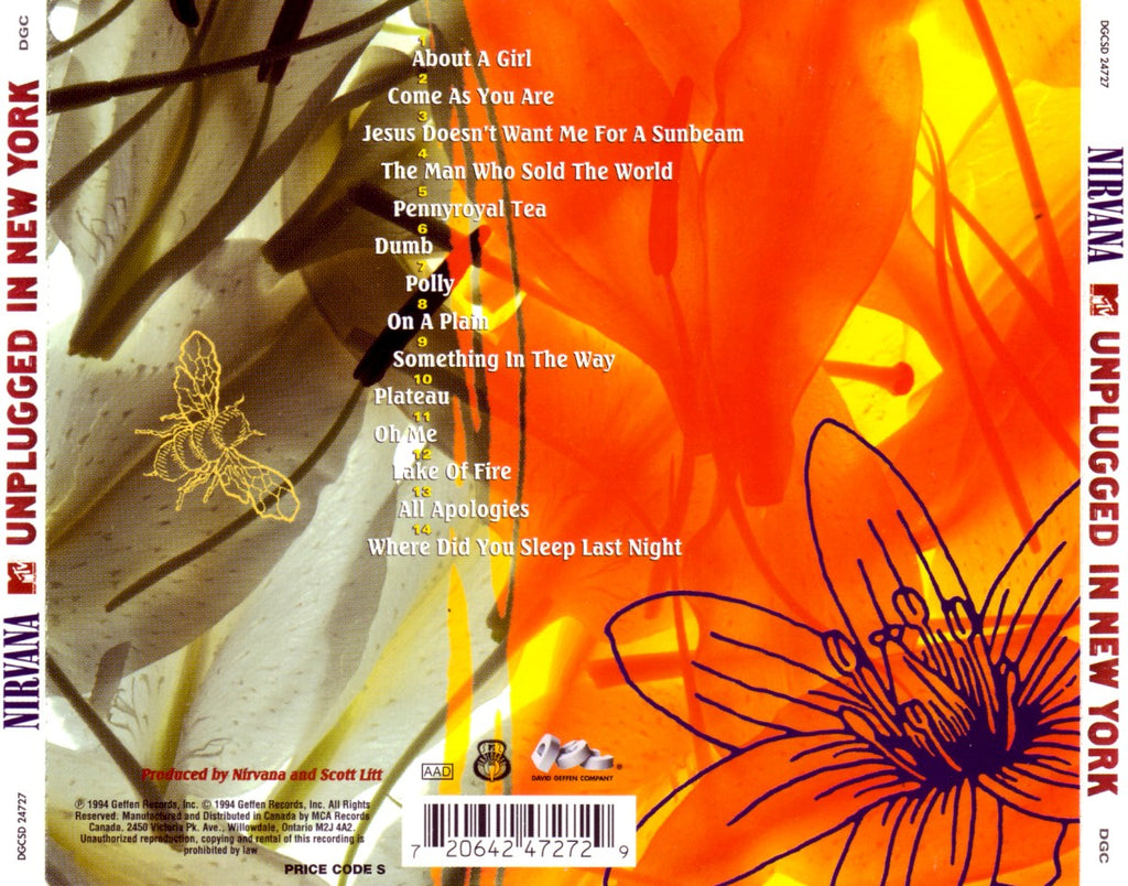 Nirvana – Unplugged in New York Music CD