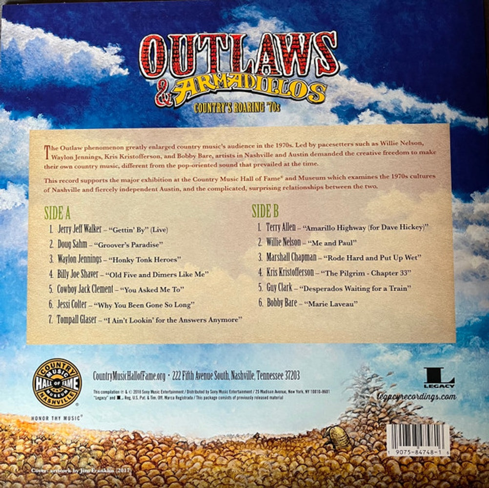 Outlaws & Armadillos - Country's Roaring '70s (LP Vinyl) Vinyl Record