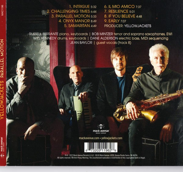 Yellowjackets - Parallel Motion Music CD