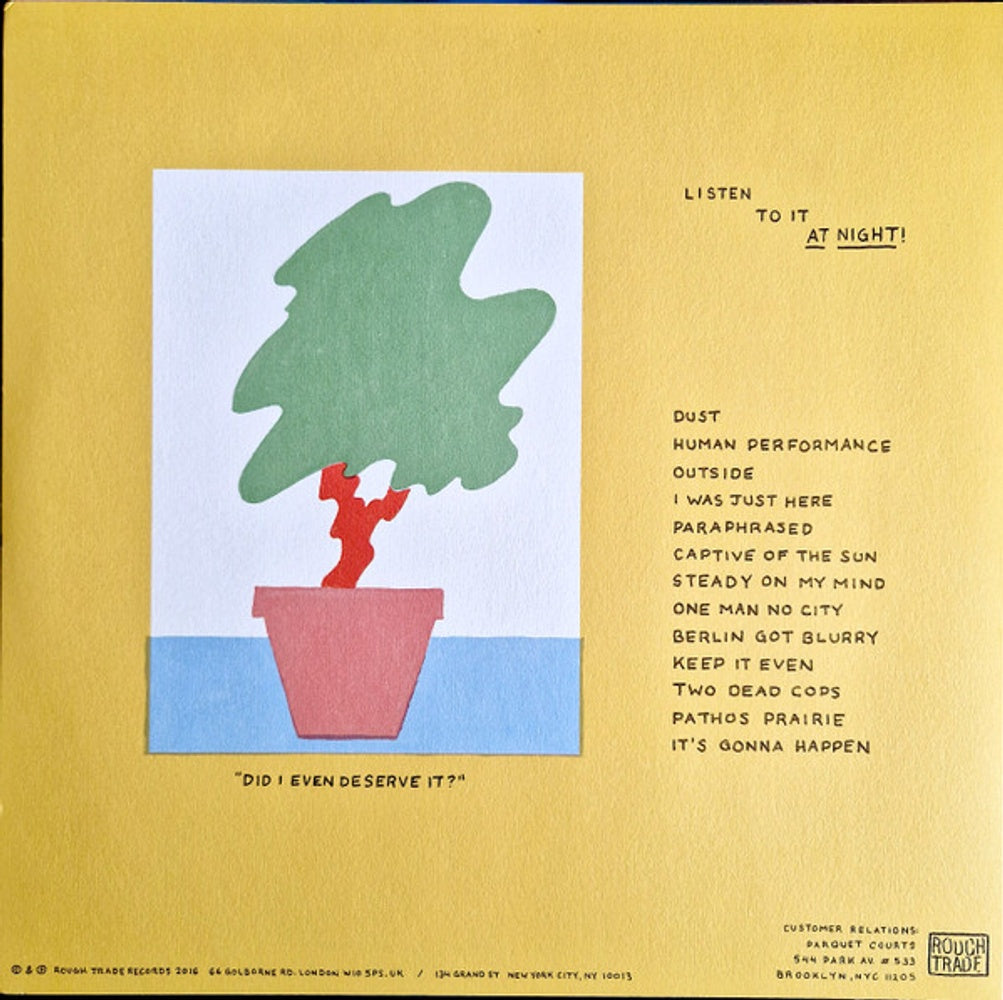 Parquet Courts – Human Performance (LP Vinyl) Vinyl Record