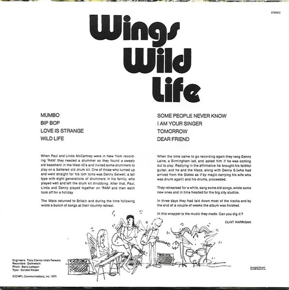 Paul McCartney And Wings – Wild LIfe Music CD