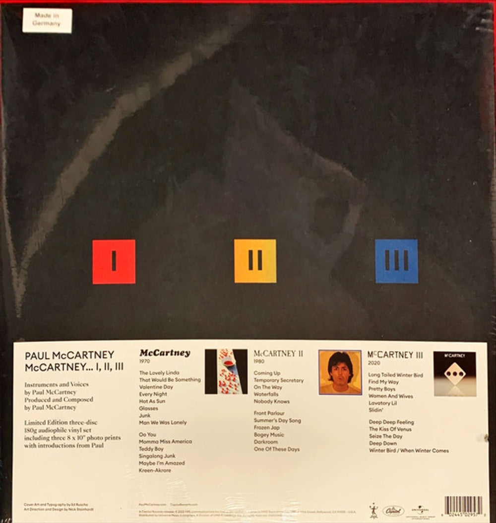 Paul McCartney – McCartney I / II / III (3-LP Vinyl) Vinyl Record