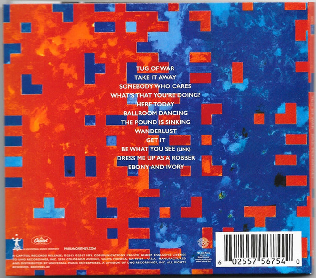 Paul McCartney – Tug Of War Music CD