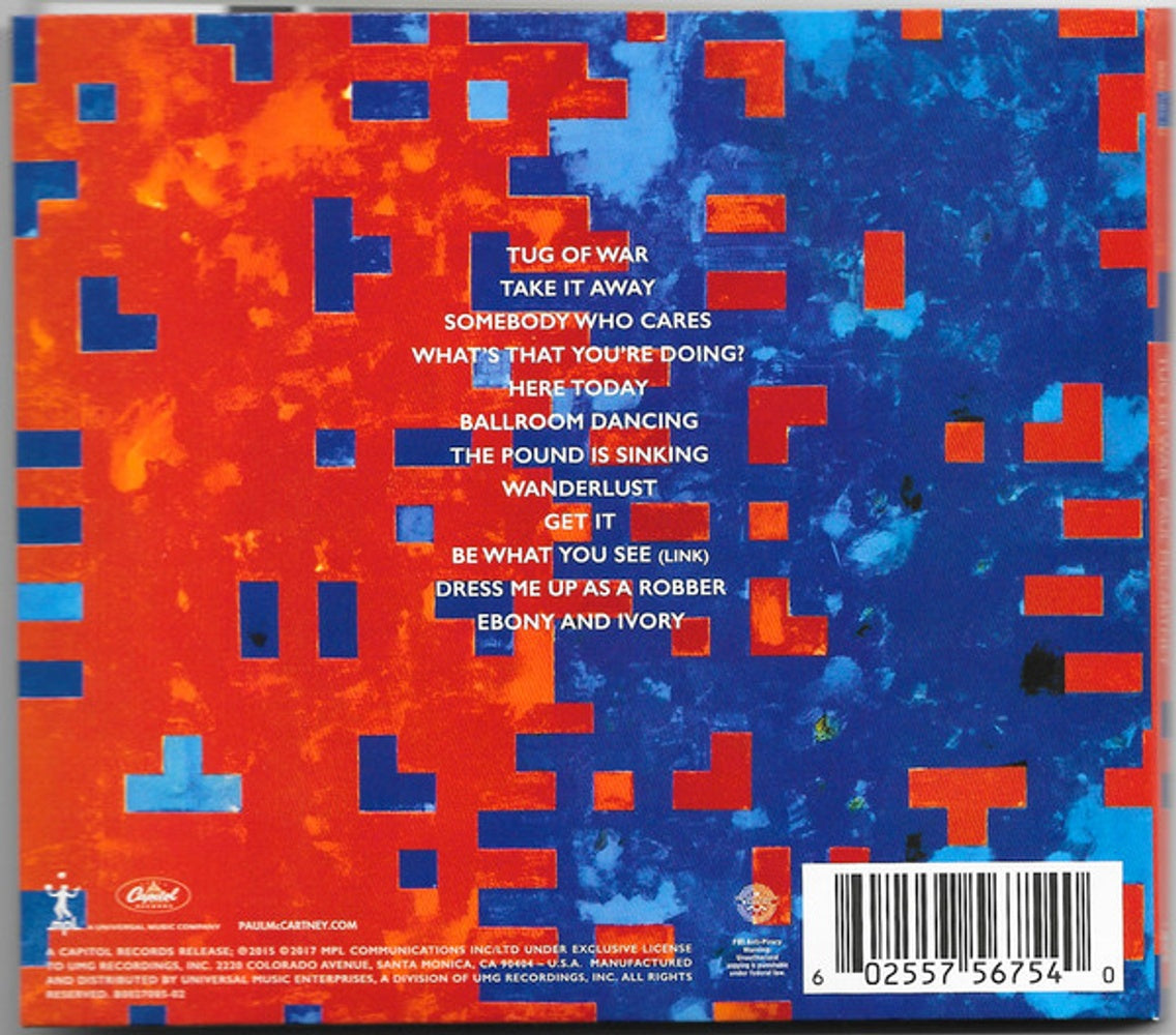 Paul McCartney – Tug Of War Music CD