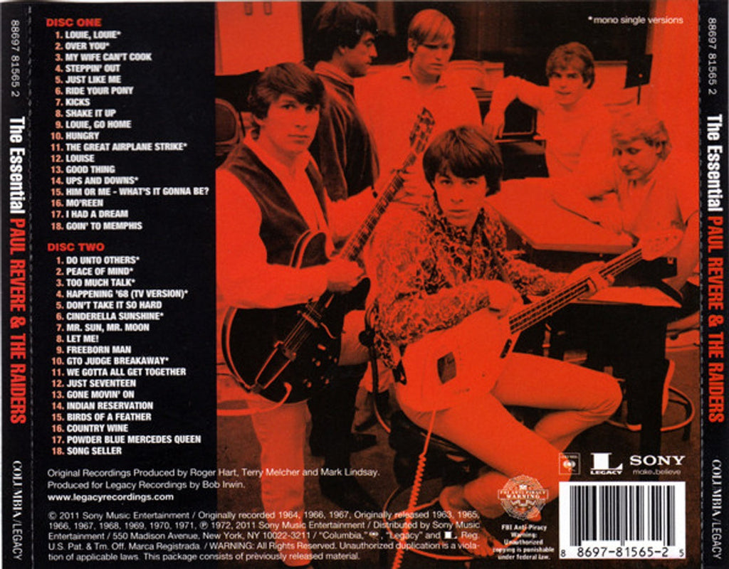 Paul Revere & The Raiders – The Essential Paul Revere and The Raiders (2-CD) Music CD