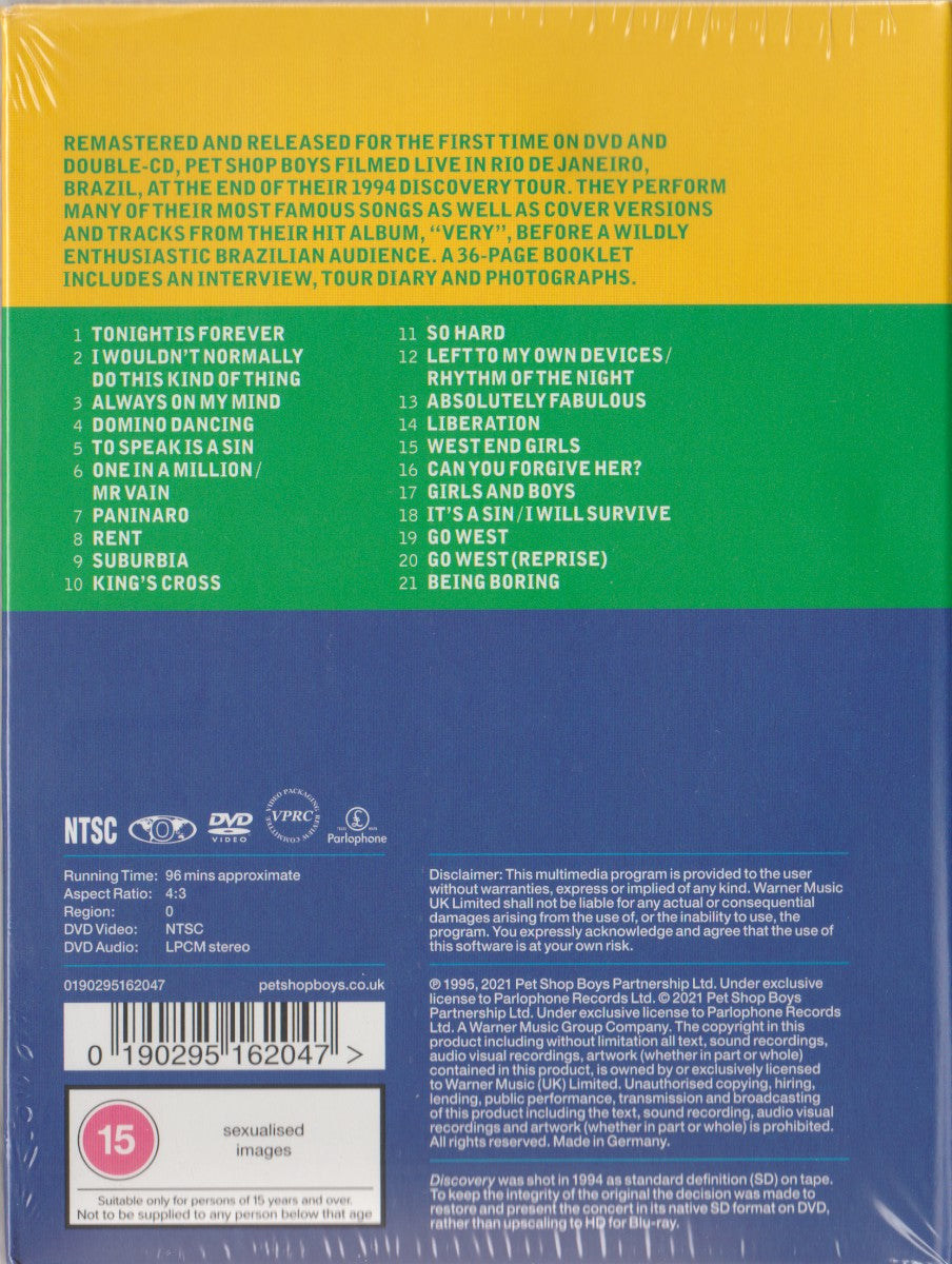 Pet Shop Boys – Discovery (2-CD & DVD) Music CD