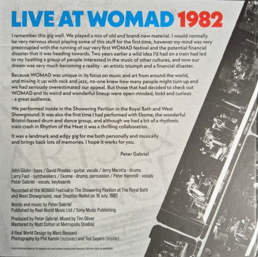 Peter Gabriel – Live at WOMAD 1982 Music CD