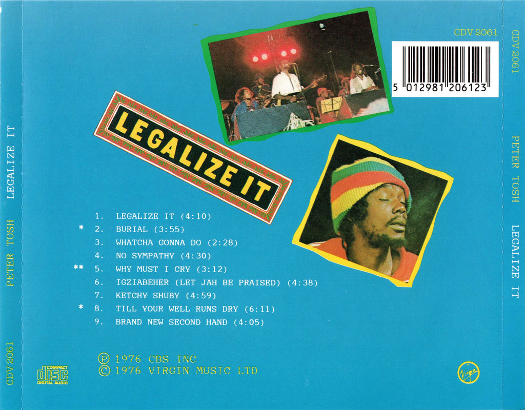 Peter Tosh – Legalize It (LP Vinyl) Vinyl Record