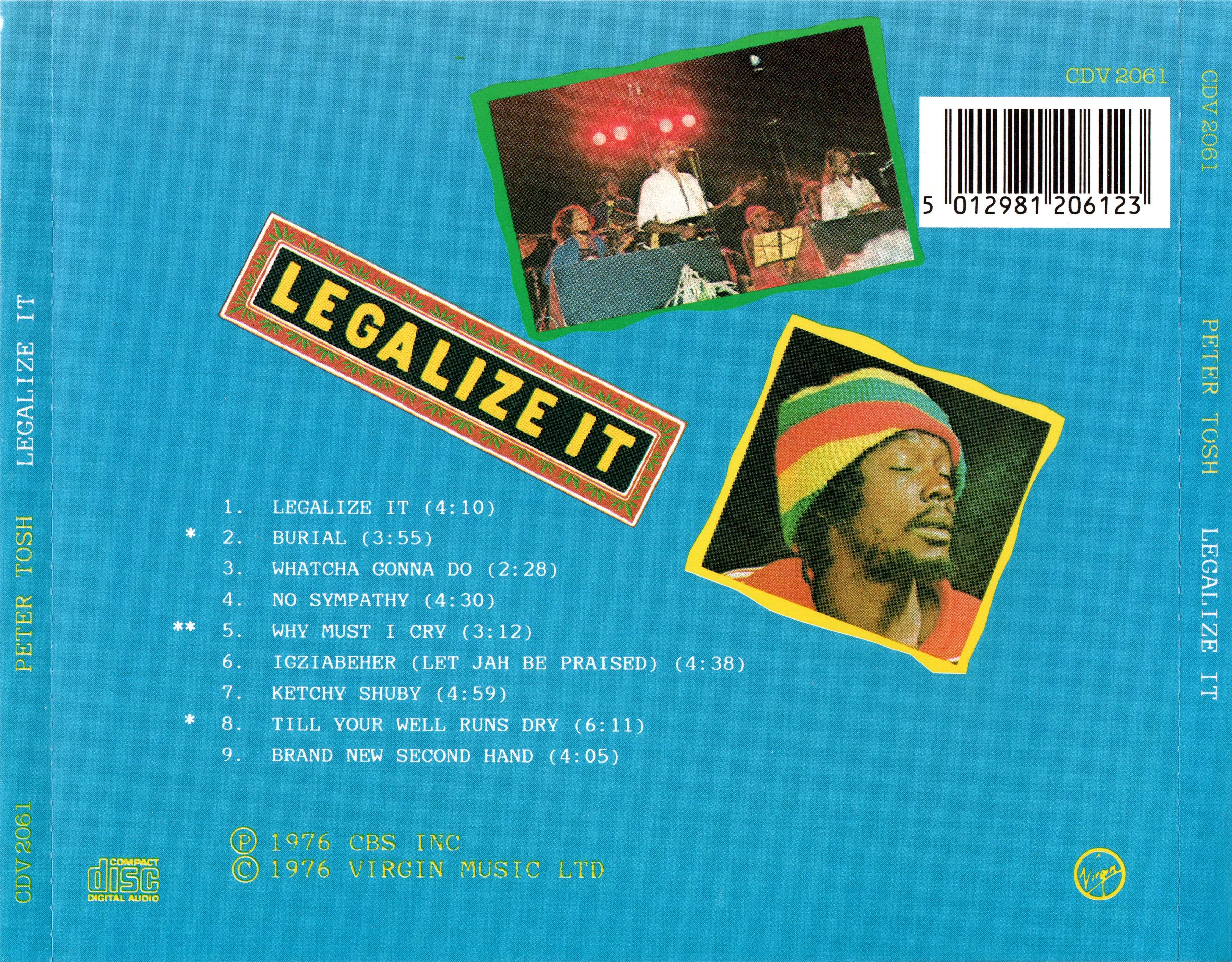 Peter Tosh – Legalize It (LP Vinyl) Vinyl Record