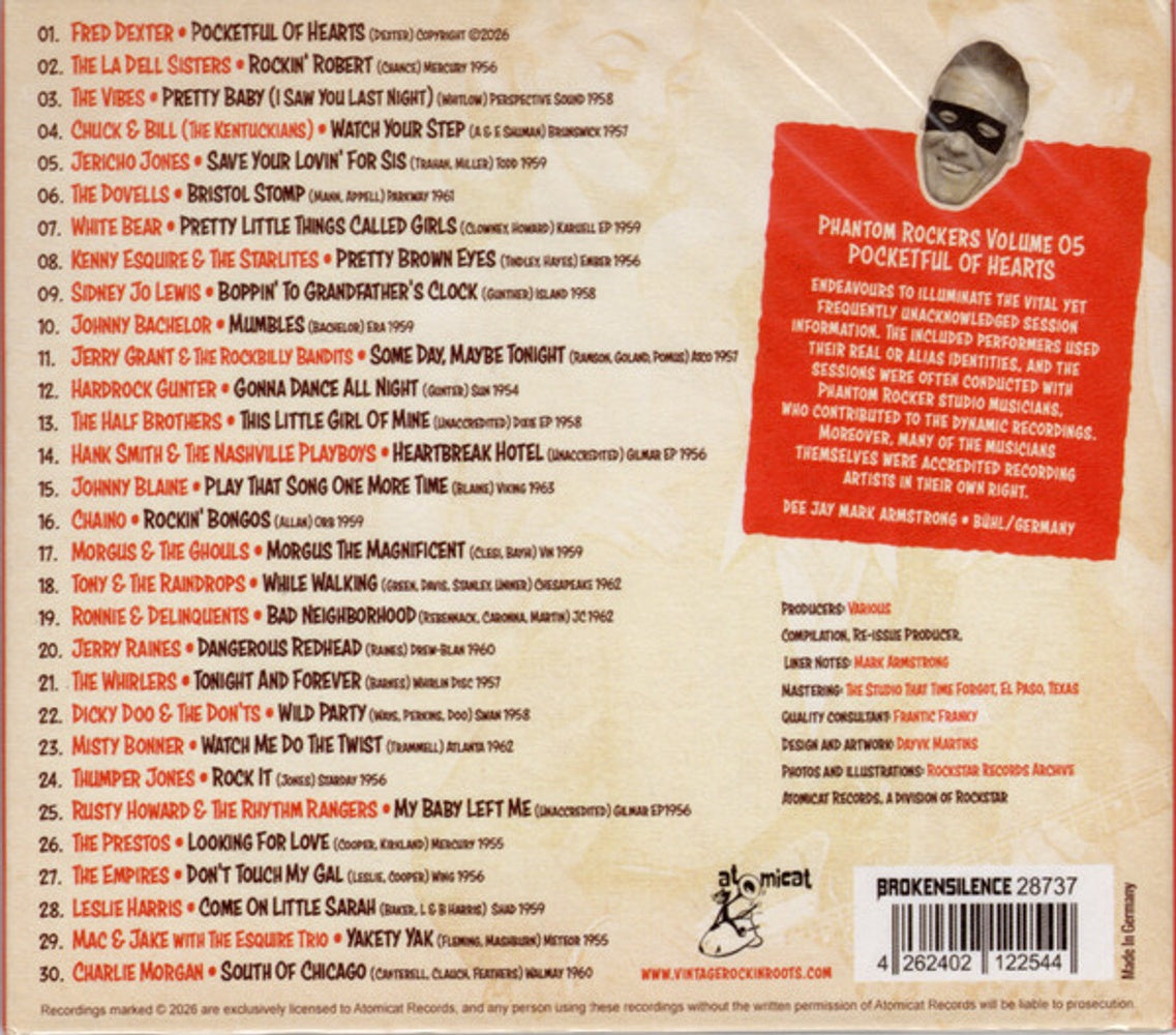 Phantom Rockers - Pocketful Of Hearts Music CD