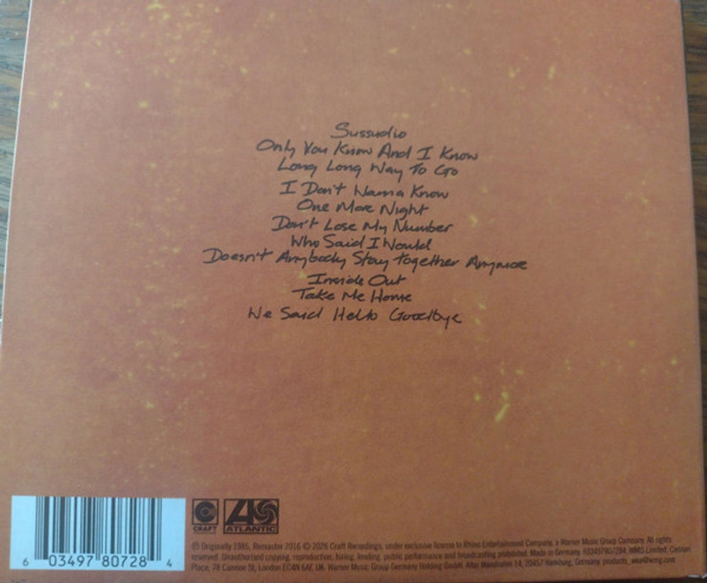 Phil Collins – No Jacket Required Music CD