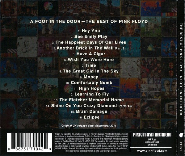 Pink Floyd – A Foot In The Door: The Best Of Pink Floyd Music CD