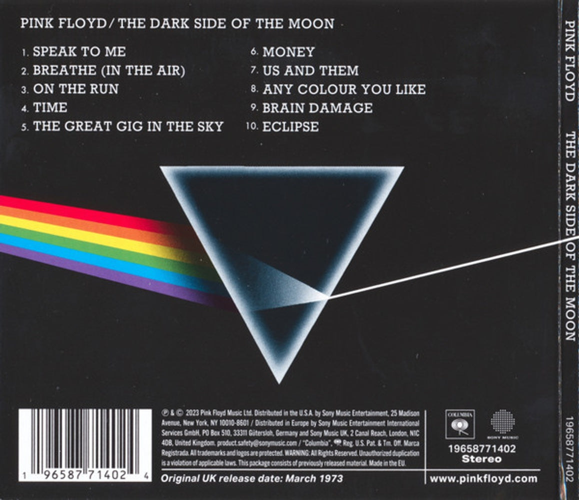 Pink Floyd – The Dark Side of the Moon: 50th Anniversary Music CD