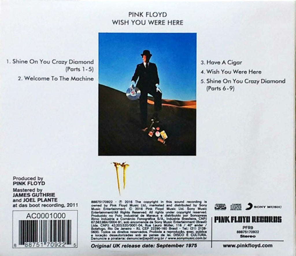 Pink Floyd – Wish You Were Here Music CD