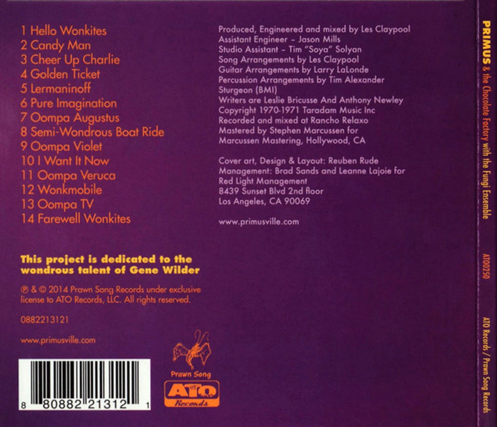 Primus – Primus & the Chocolate Factory with the Fungi Ensemble Music CD
