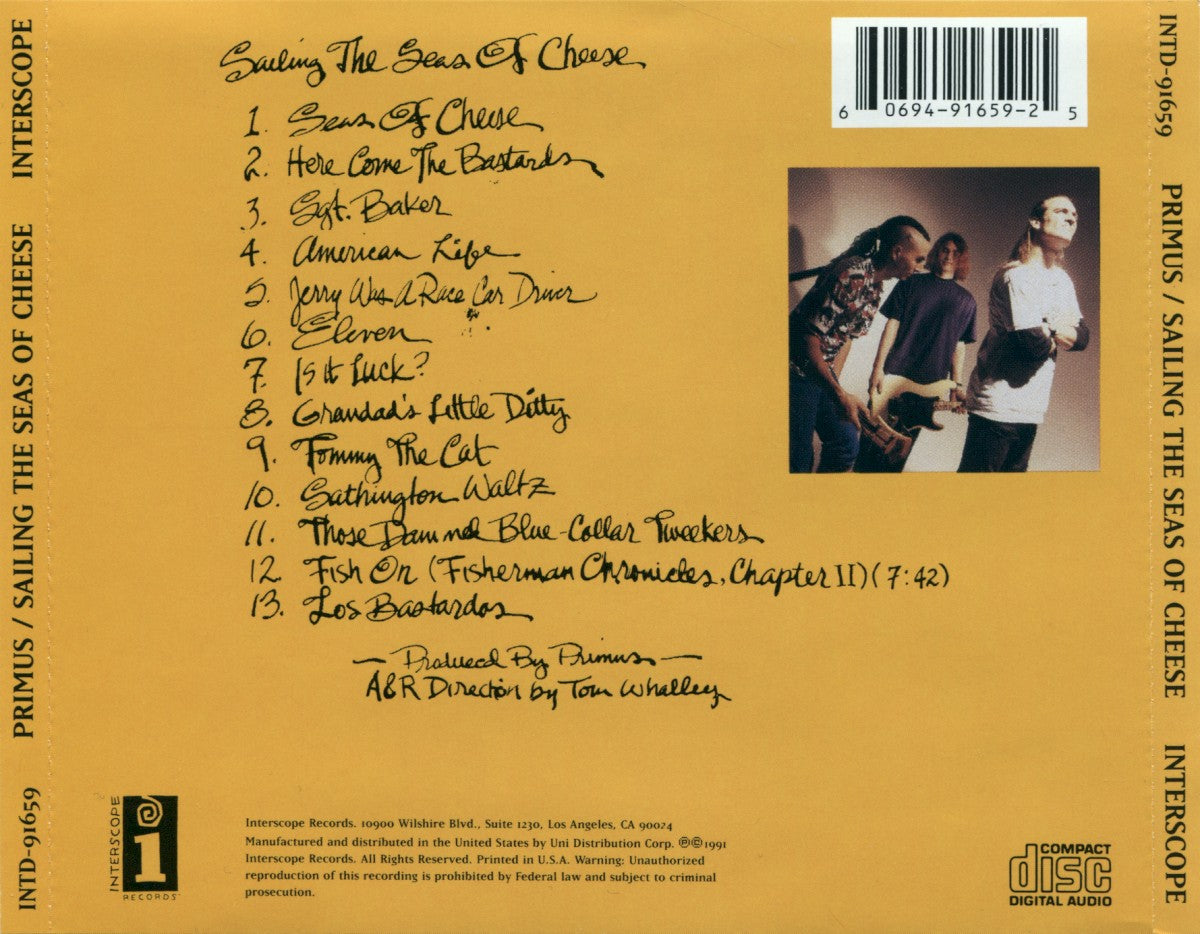 Primus – Sailing the Seas of Cheese Music CD