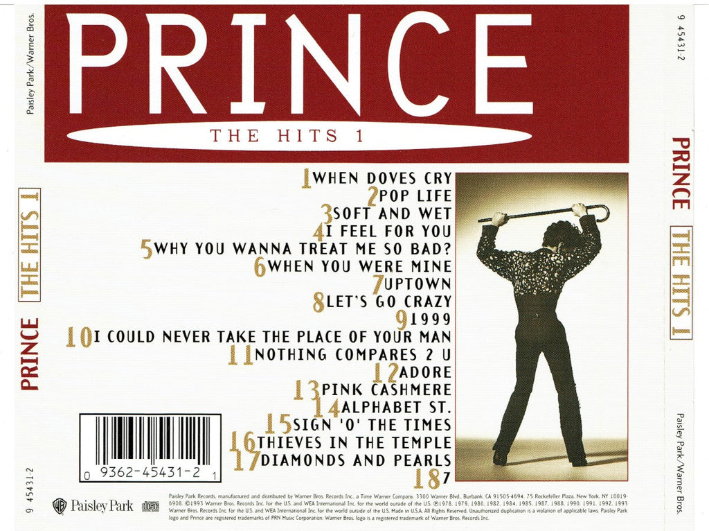 Prince – The Hits 1 Music CD