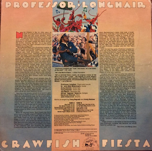 Professor Longhair – Crawfish Fiesta (LP Vinyl) Vinyl Record