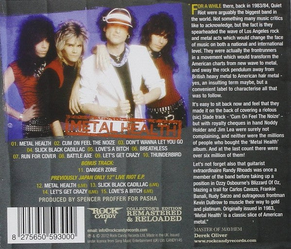 Quiet Riot – Metal Health (LP Vinyl) Vinyl Record